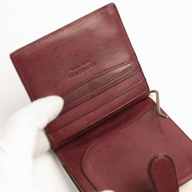 asumederu ROROMA ロロマ 使い込むほどに色が深まる 札バサミ 財布