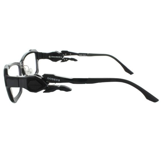 ゲーミング用メガネ GODEYE ゴッドアイ GE-01 56サイズ 黒蓮 ヘッド