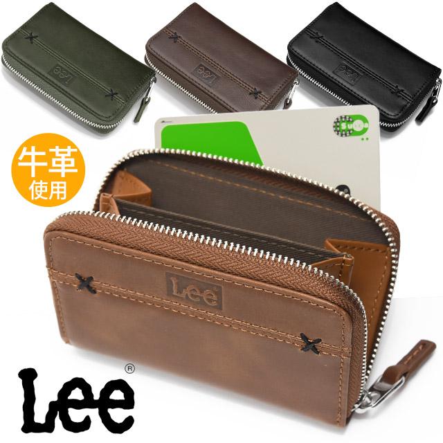 Lee（リー） 小銭入れ ラウンドファスナー コインケース クロス