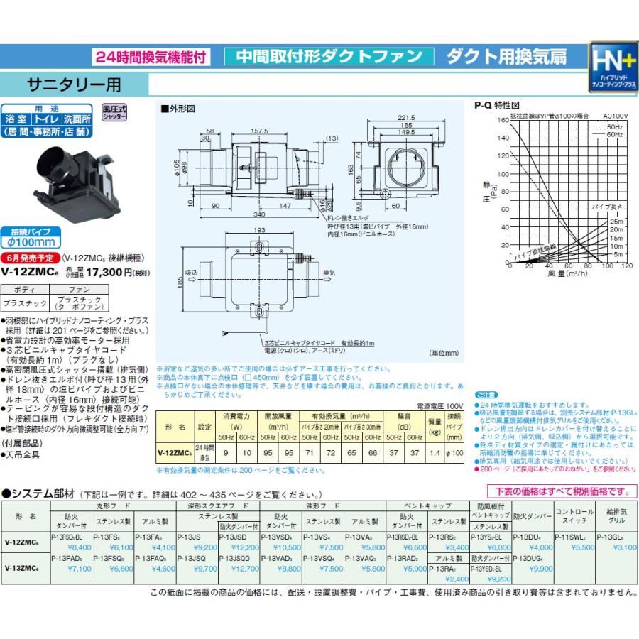 三菱電機（MITSUBISHI ELECTRIC） 三菱 換気扇 中間取付形ダクトファン