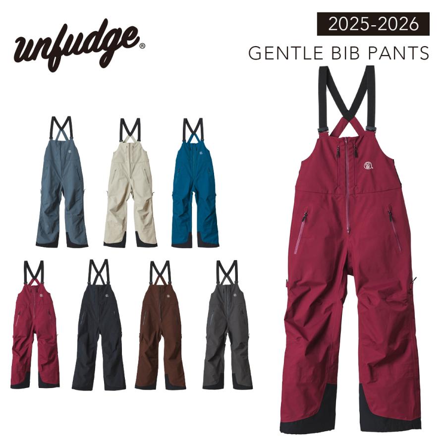 アンファッジ スノーボードウェア ジェントル ビブパンツ unfudge