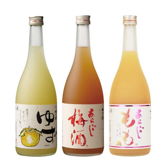 梅乃宿酒造 絶品! 和の果実酒シリーズ飲み比べ お試し3本セット 720ml