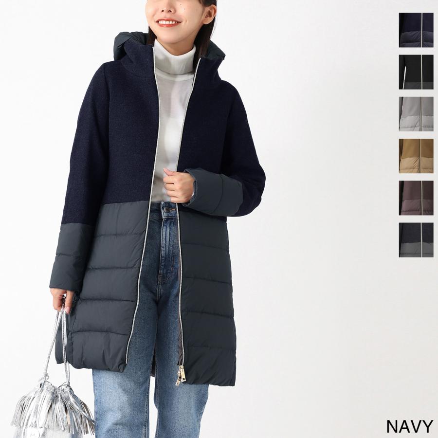 HERNO（ヘルノ） ダウンコート DIAGONAL WOOL AND NUAGE PARKA 大きい