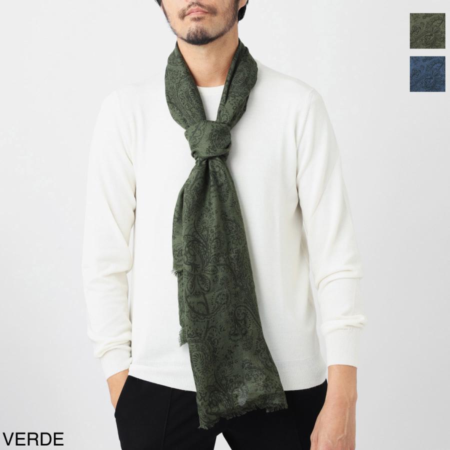 ETRO（エトロ） ストール メンズ r11777-9389-500 : モダンブルーYahoo