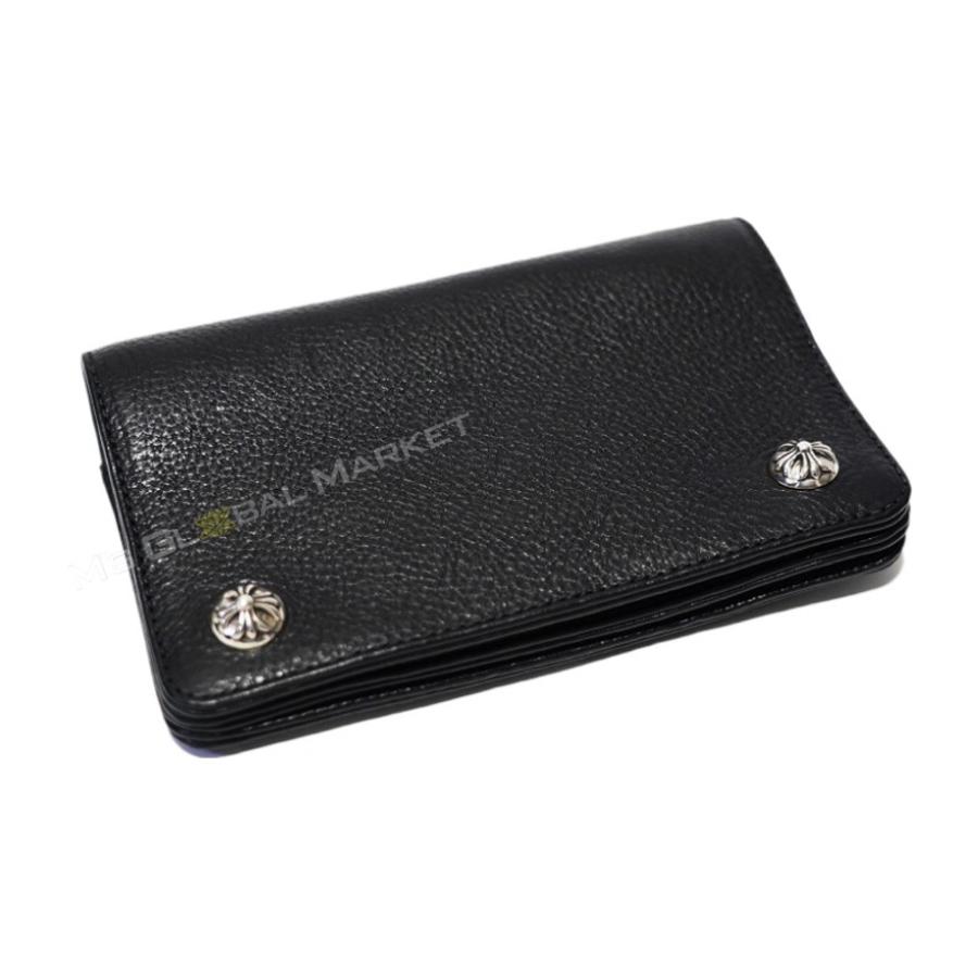 CHROME HEARTS（クロムハーツ） 財布 2つ折り 2ジップ クロスボタン