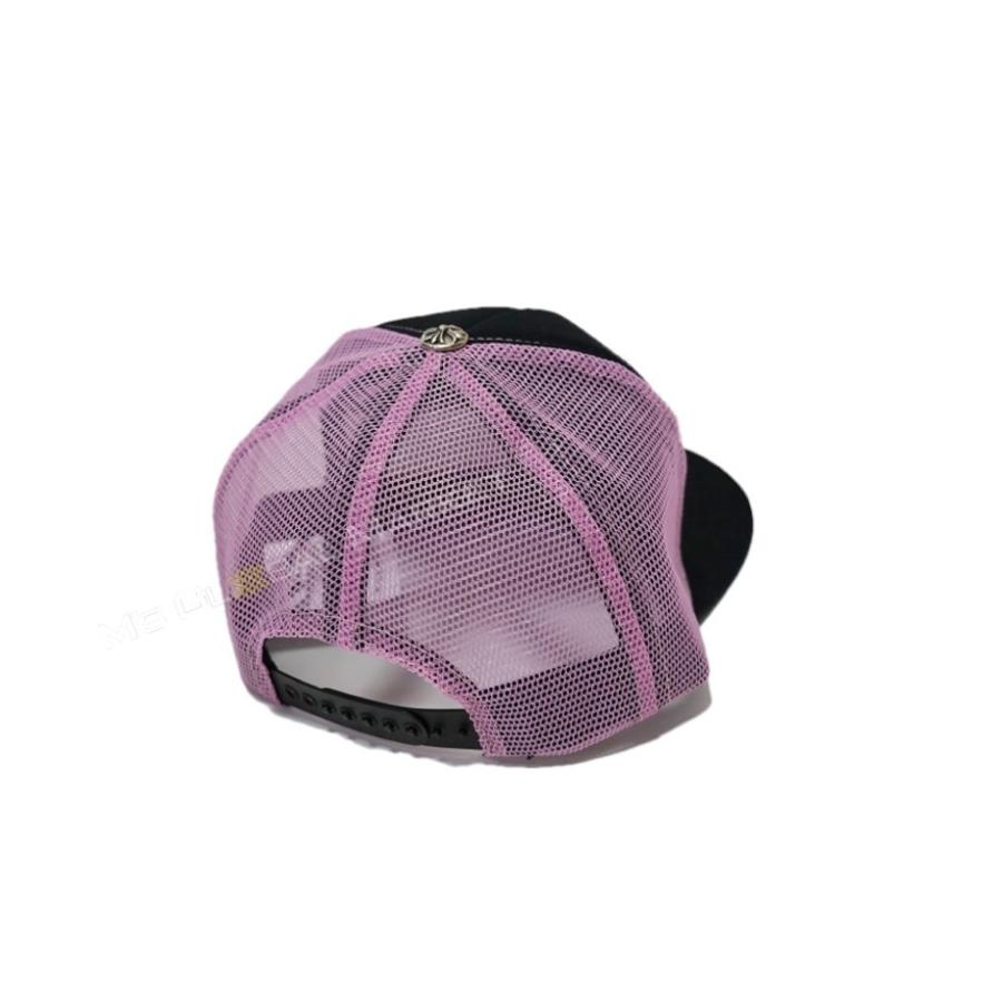 CHROME HEARTS（クロムハーツ） 新品 帽子 ブラック ピンク CHパネル