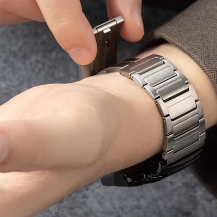 GARMIN（ガーミン） スマートウォッチ チタン ベルト バンド 22mm 軽量