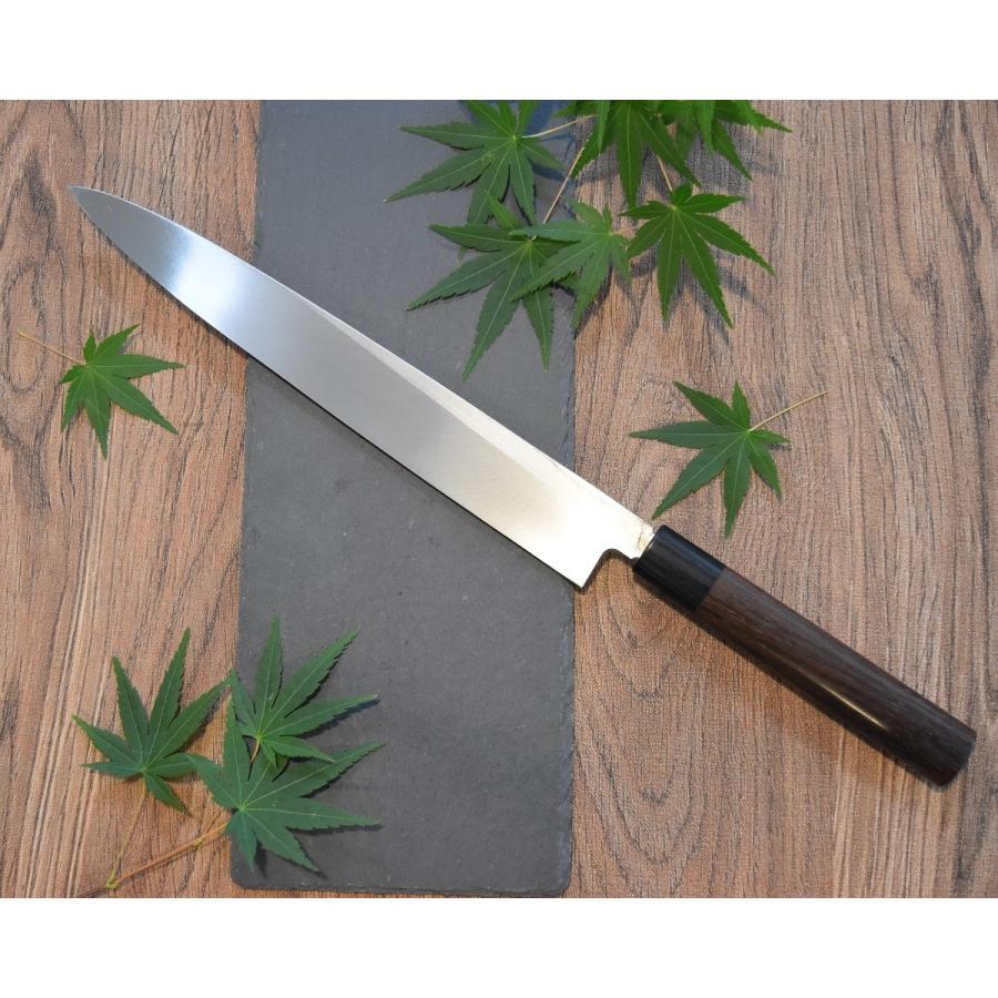 高級包丁 柳刃包丁 9寸 銀紙3号 銀三 紫檀柄 高品質 日本製 切れ味抜群