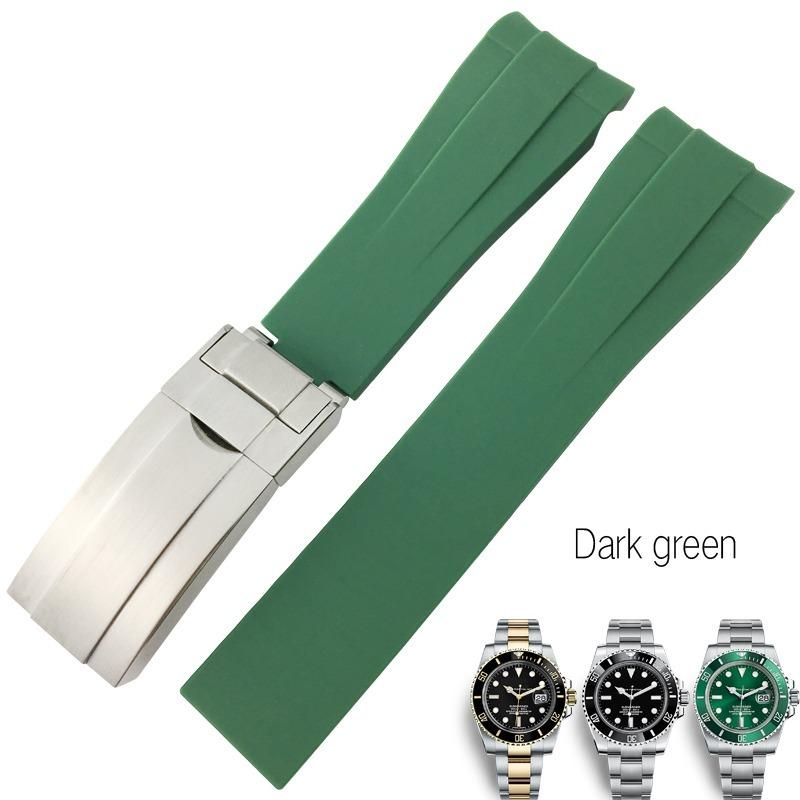 互換品】ロレックス ROLEX 互換 腕時計 ラバーベルト バックル付き