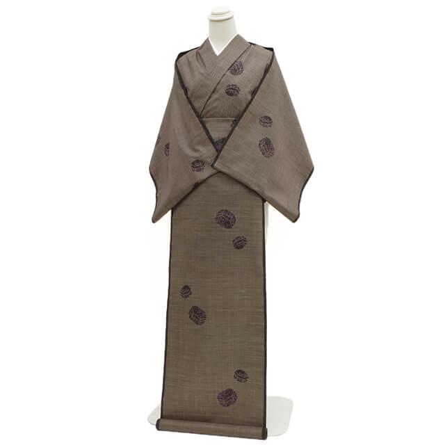 本場奄美大島紬 着物 着尺 反物 友原織物 ともはら紬 正絹 泥染め 7