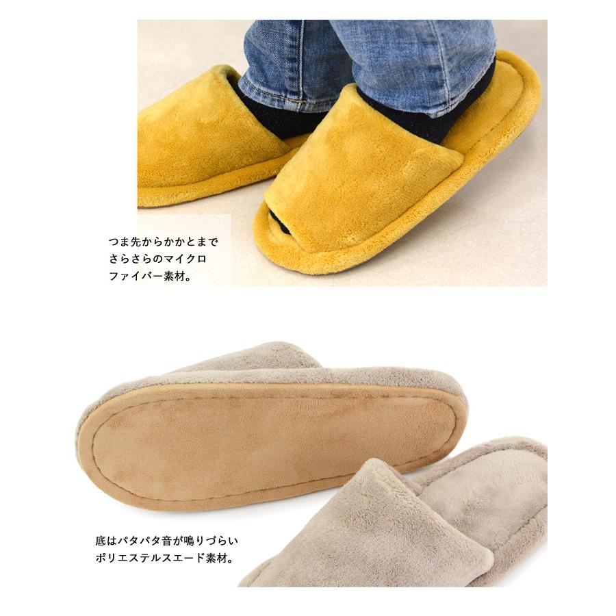 スリッパ 洗濯機で洗える 秋冬 春先 あったか ボアスリッパ マイクロ