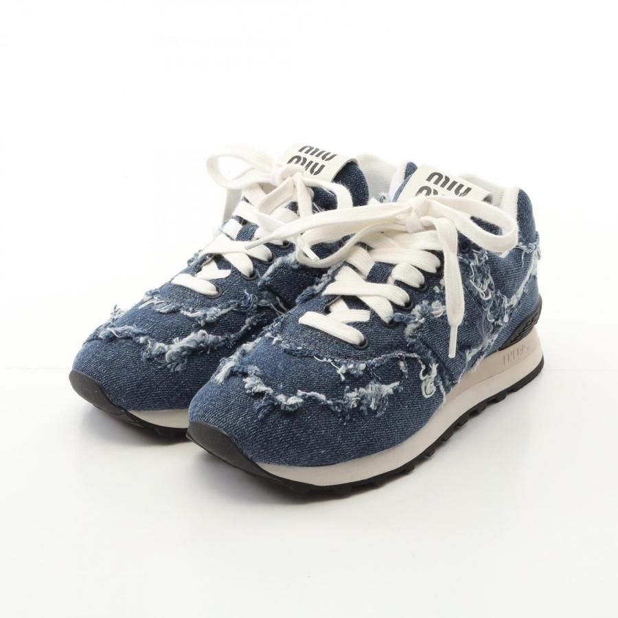 ミュウ miumiu X New Balance 574 デニム ブランドオフ Miu スニーカー
