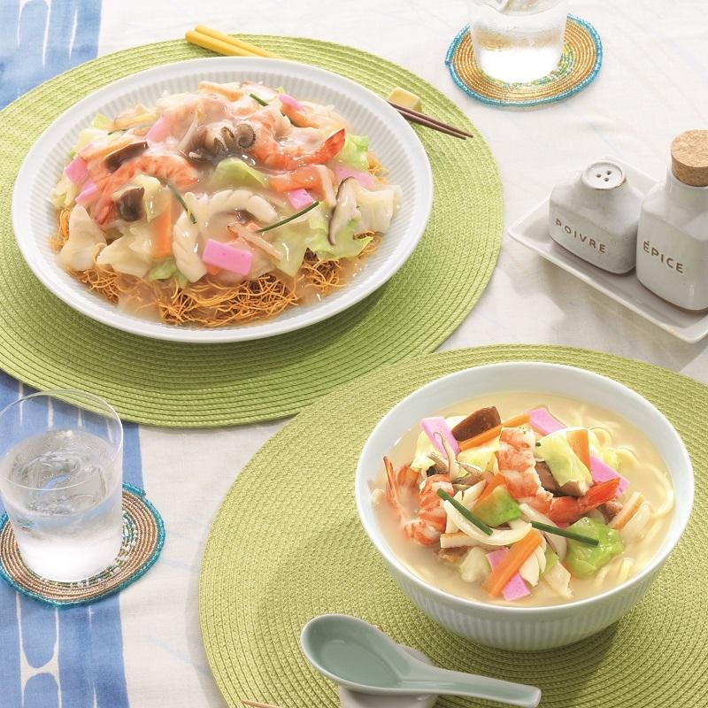 みろくや 長崎ちゃんぽん・皿うどん（揚麺）詰合せ各2人前箱入