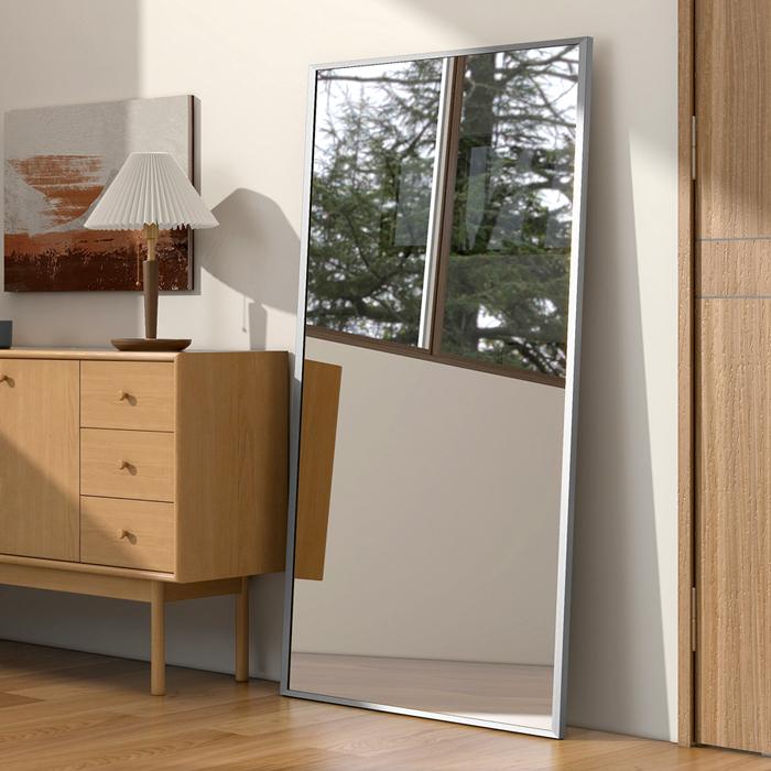 ミルオ君の鏡工房 姿見 大型 全身鏡 姿見 146*80cm 鏡 全身 スタンド