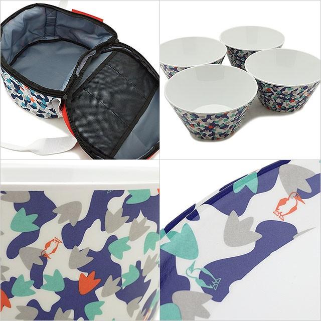 CHUMS（チャムス） メラミン ディッシュセット 収納ケース付き