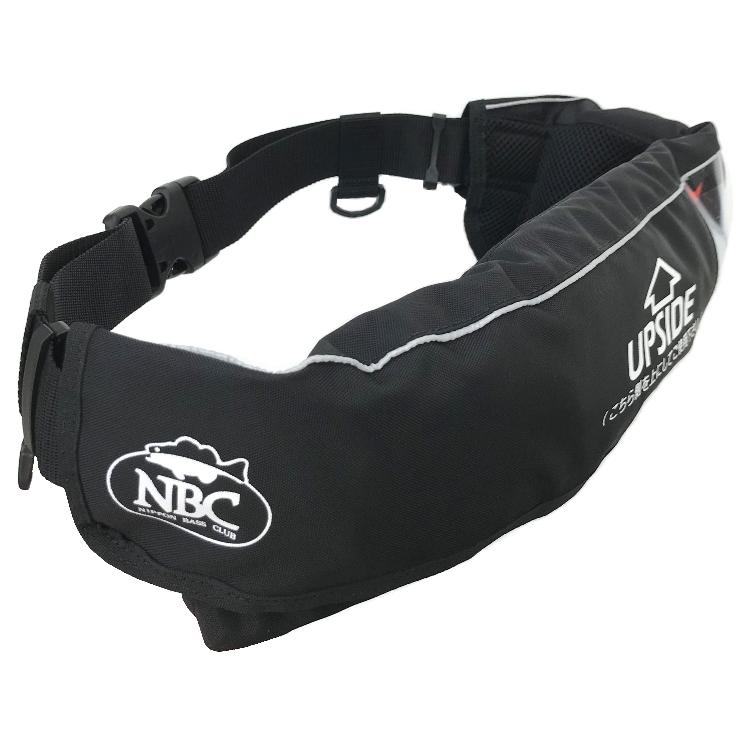 NBC 自動膨張式ライフジャケット WP-2 ブラック : ミシマつり具