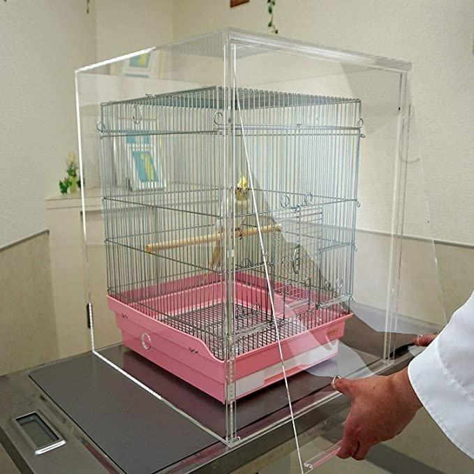アクリルバードケージ HOEI 465オカメ（ステンレス）鳥かご用 アクリル
