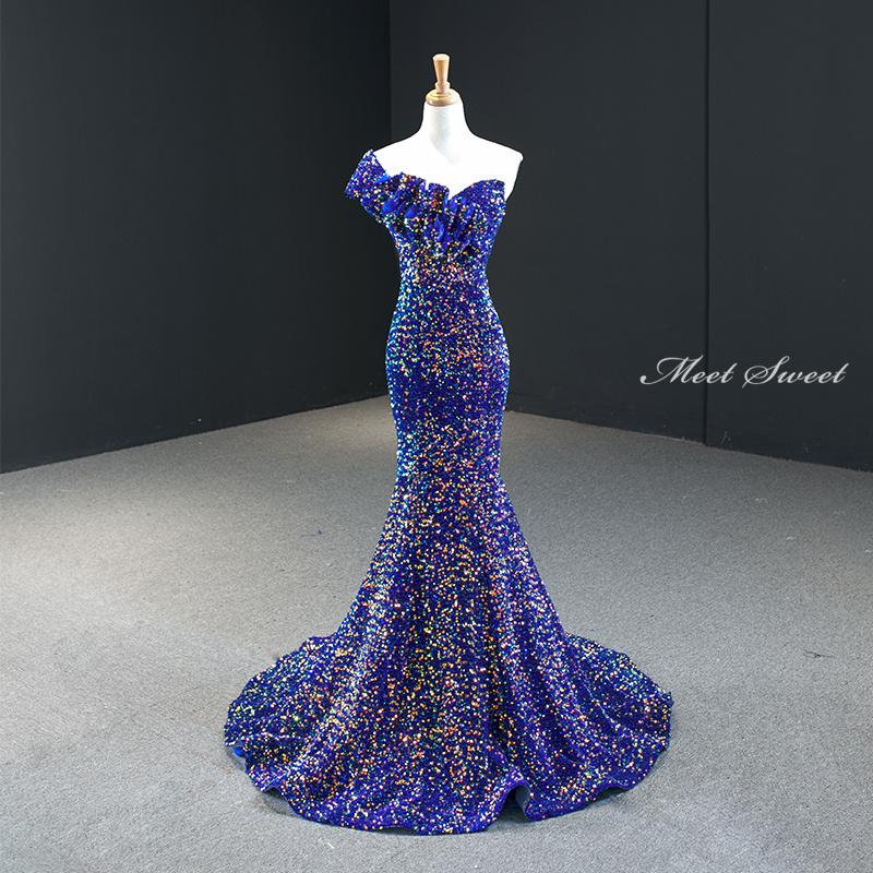 カラードレス ロングドレス マーメイドドレス スパンコール ロイヤル