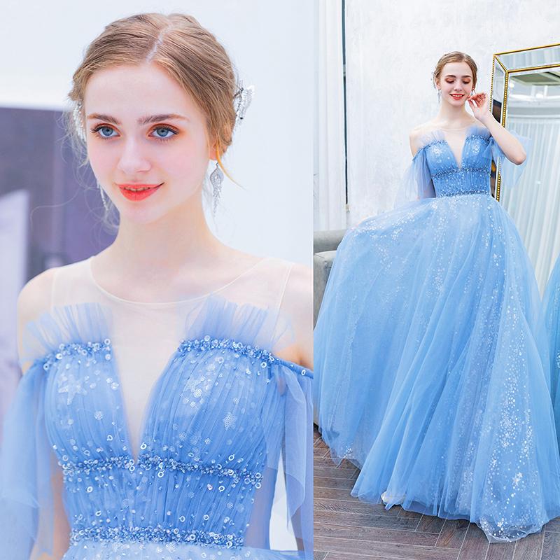 カラードレス パーティードレス ロングドレス エルサ アナと雪の女王