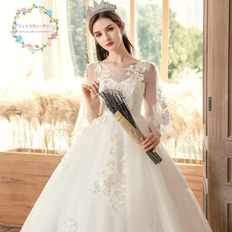 ウェディングドレス 4L-9L 花嫁 二次会 ウエディングドレス ベル