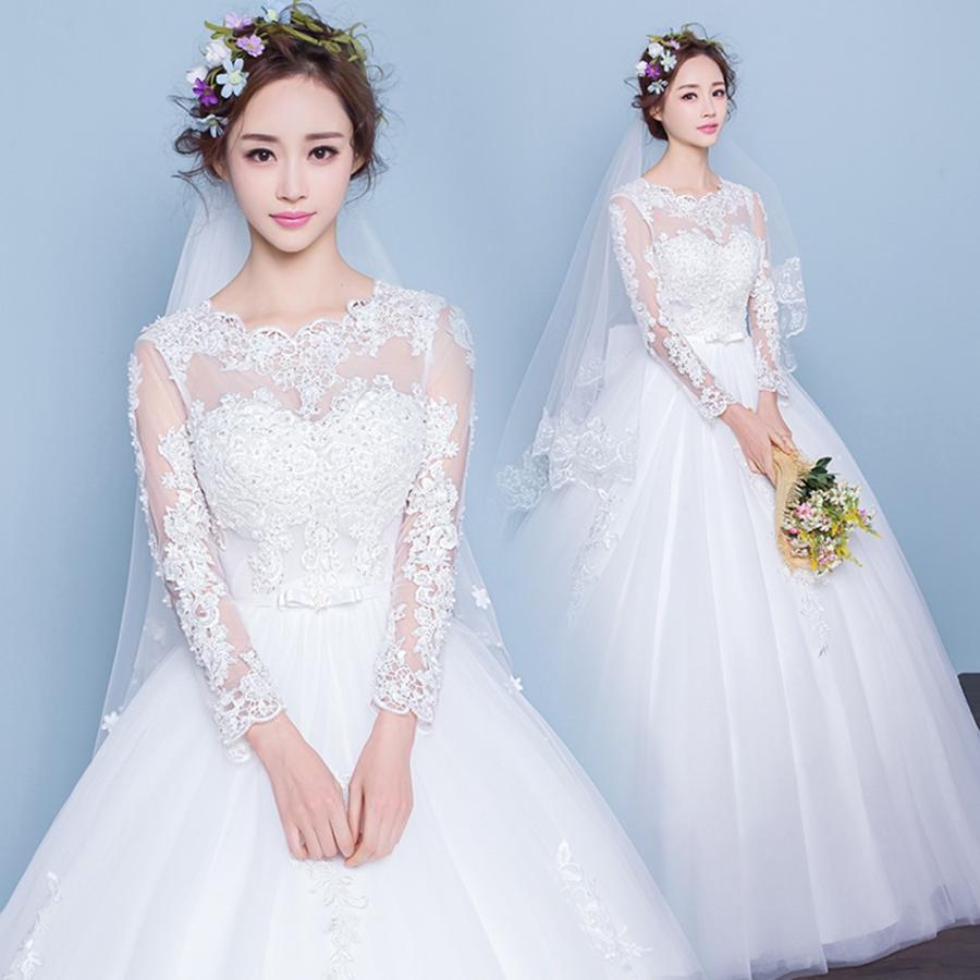 マタニティドレス 安い 長袖 ウエディングドレス 結婚式 ウェディング