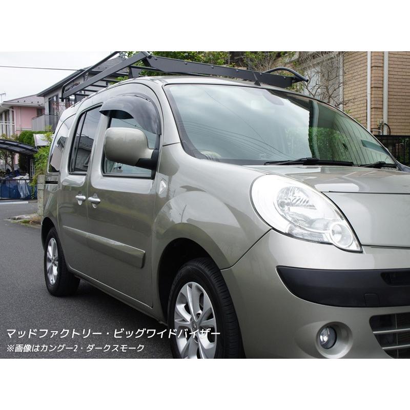 ルノー カングー 1 ドアバイザー ビッグ ワイドバイザー ダーク kangoo