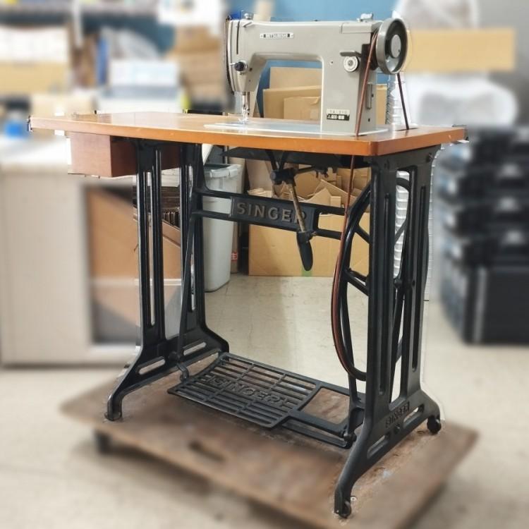 SINGER/シンガー 足踏み ミシン台 三菱 職業ミシン付き TA-310 : 無限