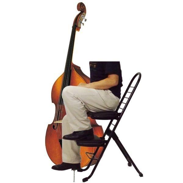 ルネセイコウ コントラバス椅子 (足置き座面付) 演奏 奏者