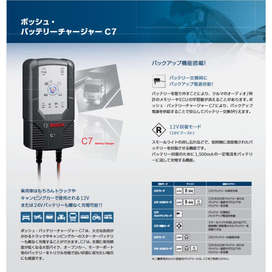 BOSCH（ボッシュ） バッテリーチャージャーC7（BAT-C7) : porストア