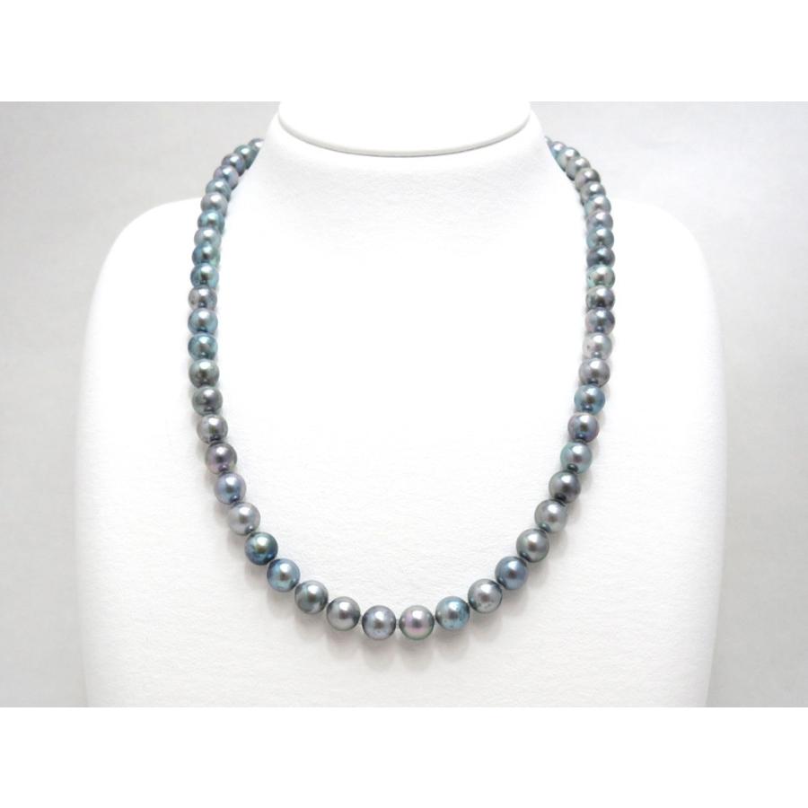 アコヤ真珠（グレー処理）ネックレスセット : 三重県真珠加工販売協同
