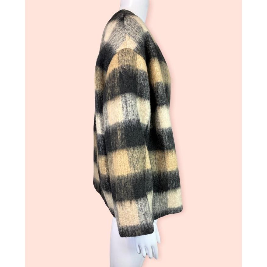 PASSIONE（パシオーネ） ノーカラージャケット ウール シャギー