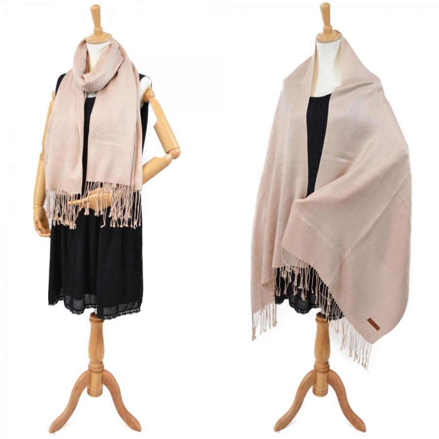 ラグジュアリー シルク パシュミナ 大判 シルク混パシュミナストール
