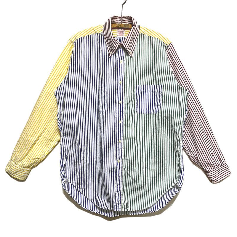 USED 90's BROOKS BROTHERS 1818 Crazy Stripe BD Shirts クレイジー