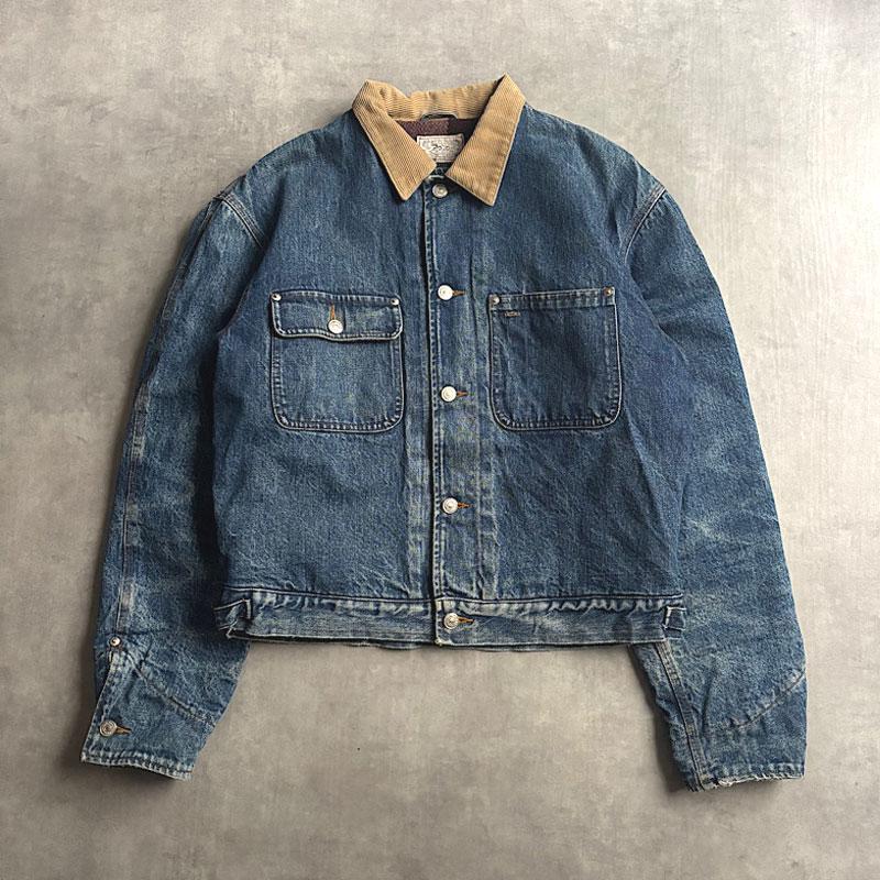 90'S POLO by Ralph Lauren Blanket Lined Denim Chore Jacket Made in