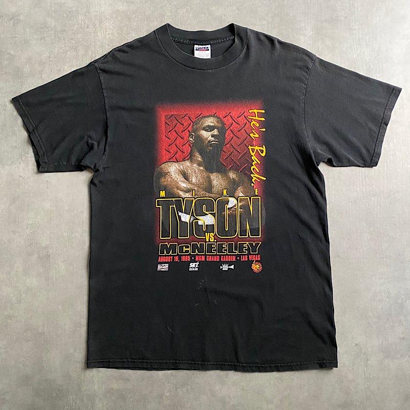 90's MYKE TYSON VS McNEELEY T-Shirt BLACK/XL 90年代 マイクタイソン
