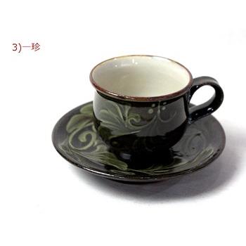 沖縄 やちむん（焼き物/陶器） カップ＆ソーサー(コーヒーカップ