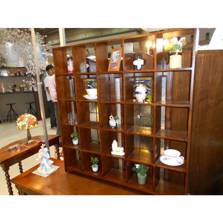 特価アンティーク調英国調ブラウンウッドティーカップ25段ディスプレー
