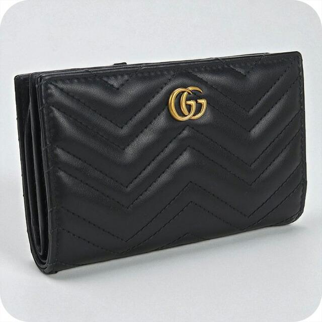 GUCCI（グッチ） 中古 二折財布 レディース ブランド ダブルG カード