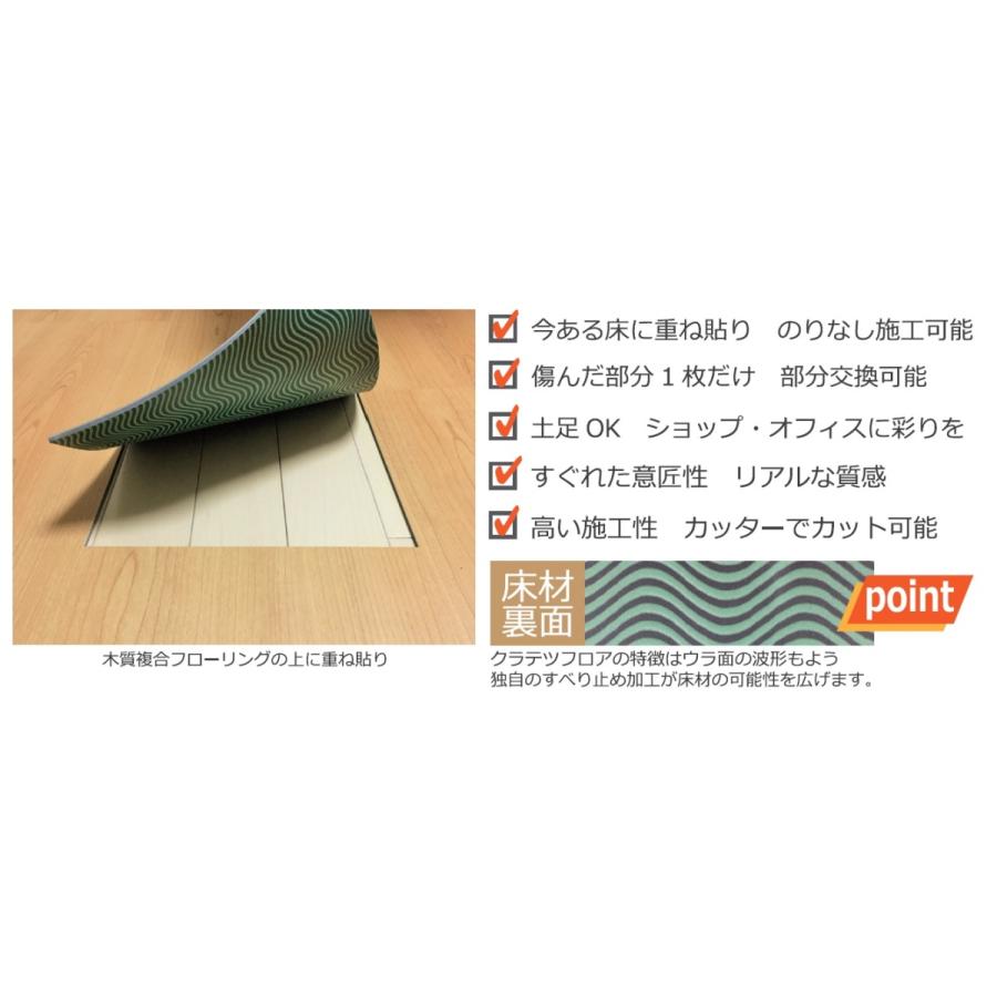 NAGATA 抗菌クラテツフロア KOH-311 コンクリートシリーズ 500mm×500mm