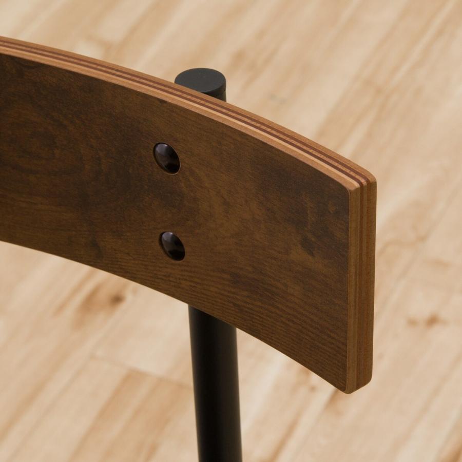 ニトリ（NITORI） 幅70 ダイニングテーブル3点セット(DTステイン70MBR