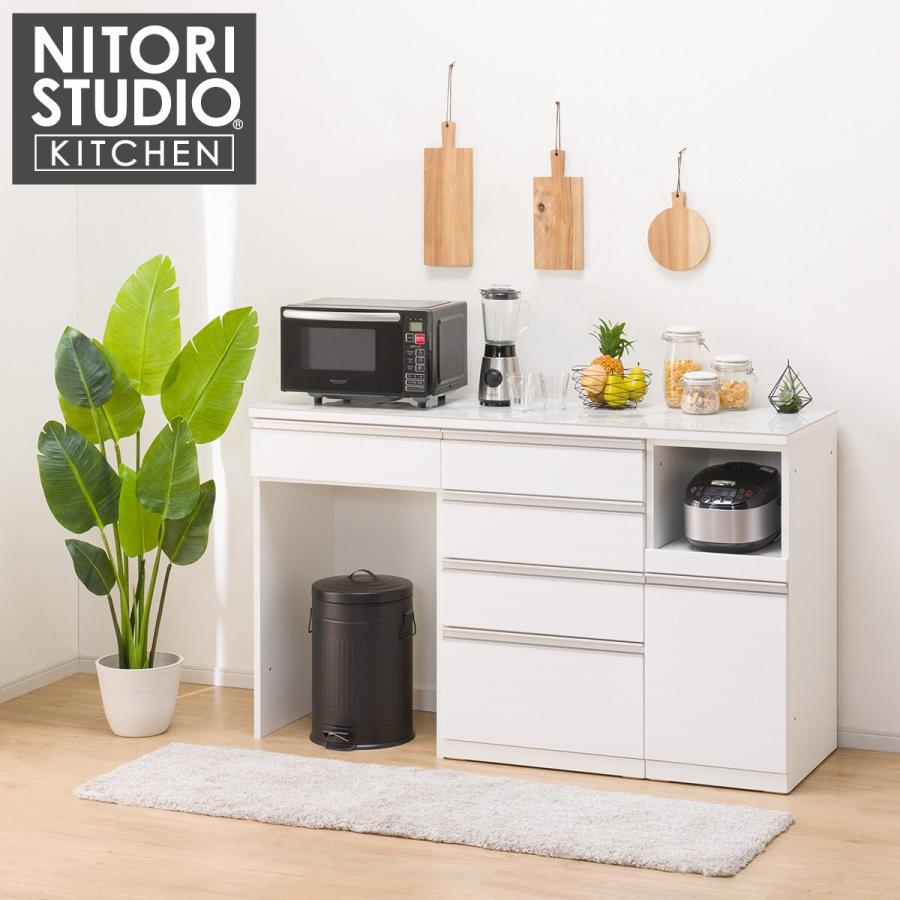 ニトリ（NITORI） キッチンカウンター(セラミック天板リガーレ160CT WH