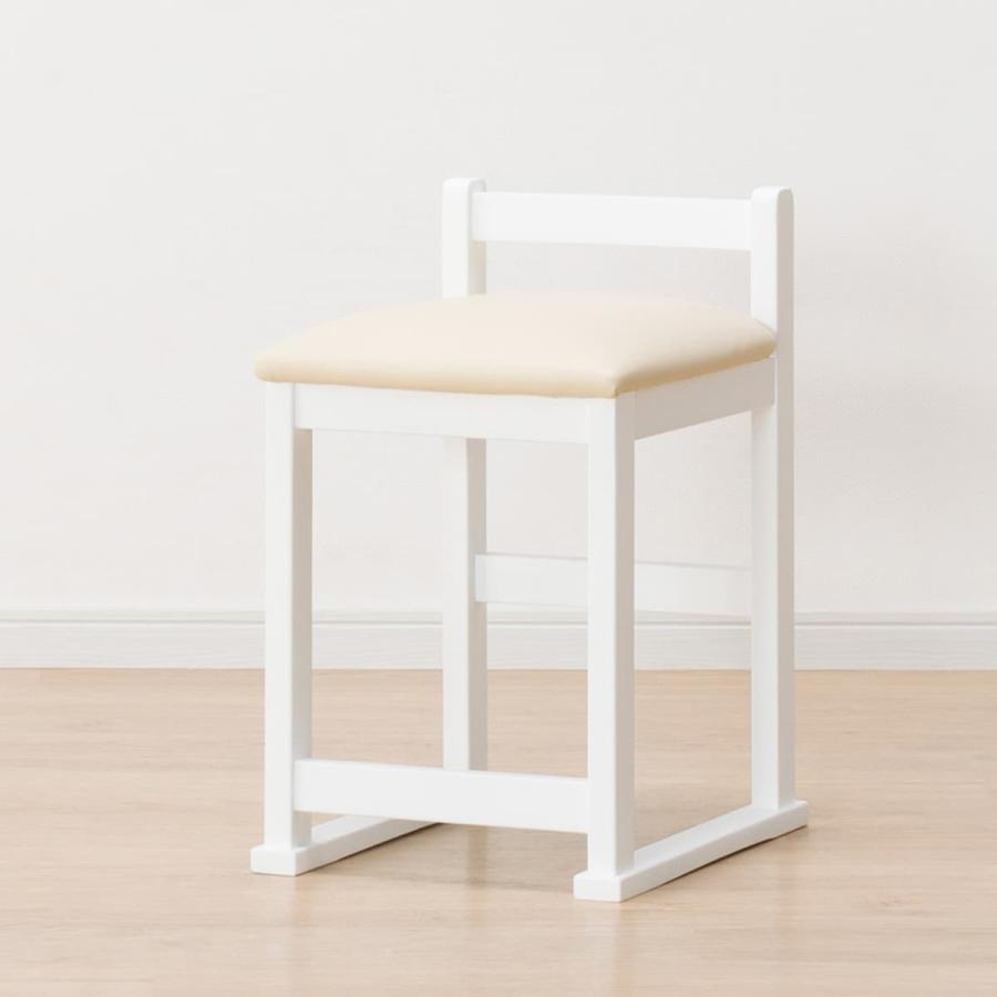 ニトリ（NITORI） ドレッサーチェア(A1 WH) 鏡台 ミラー : ニトリ