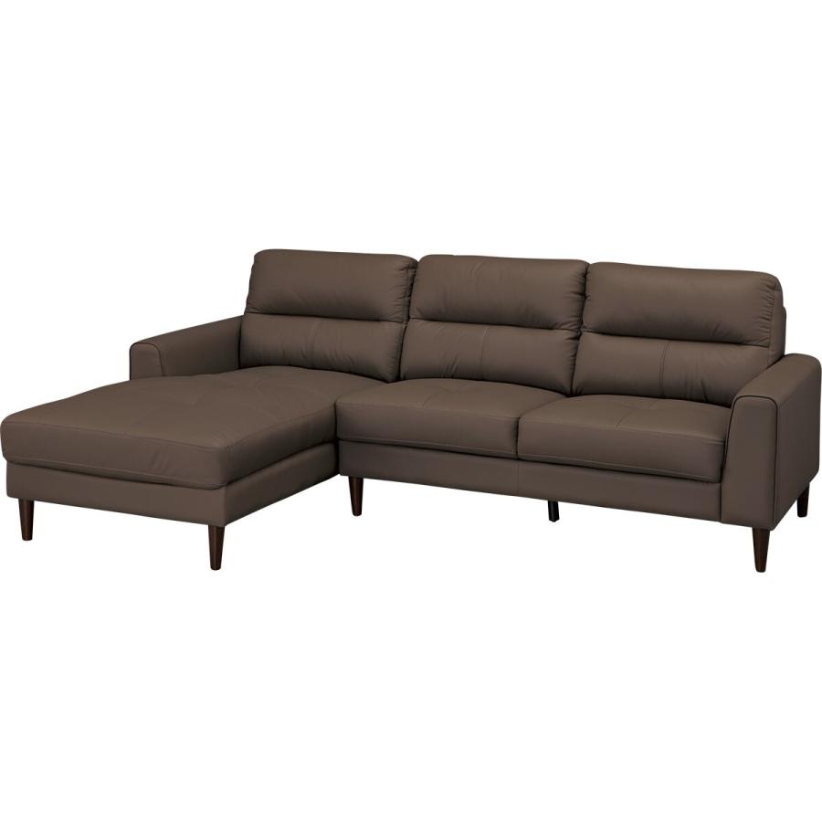 ニトリ（NITORI） カウチソファ (SW01 革 RC DMO) ソファー ソファ 3人