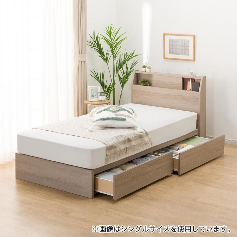 ニトリ（NITORI） ベッド セミダブルベッドフレーム(アザン3 浅型/GY