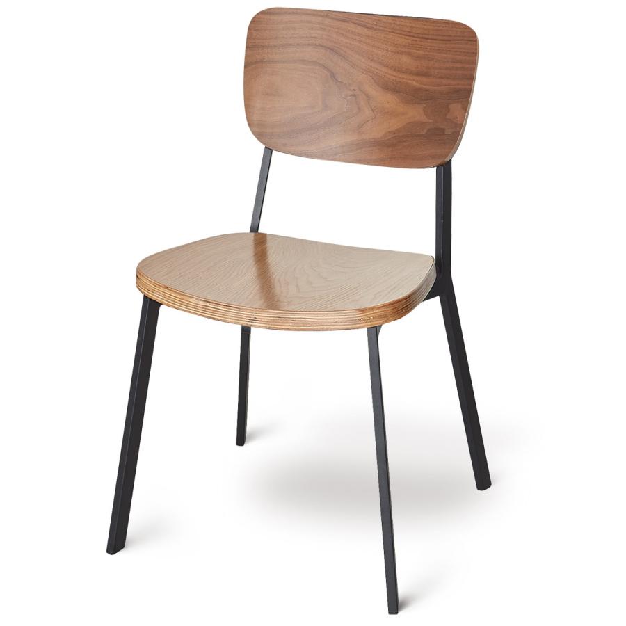 ニトリ（NITORI） スチール脚チェア(B99943 WN) ダイニングチェア