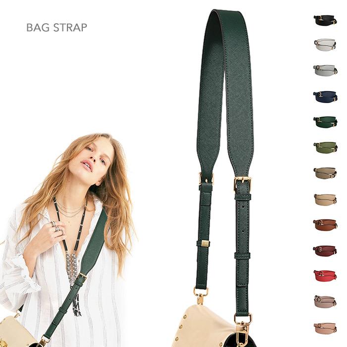 幅広 ショルダーストラップ レディース バッグ 斜め掛け 長さ調節可能