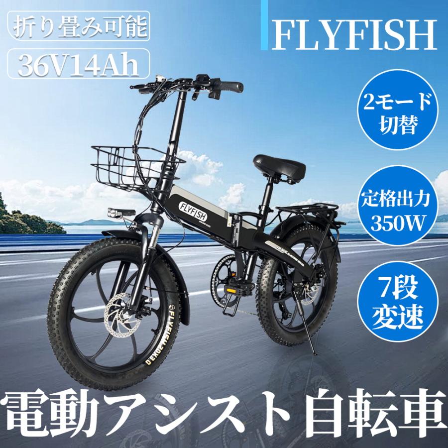 FLYFISH 2025年最新モデル 20インチ 型式認定 電動アシスト自転車