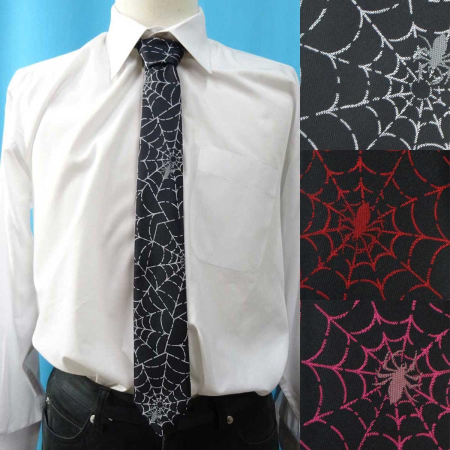 日本製 ネクタイ ユニセックス ポリエステル 蜘蛛の巣 2067-00207