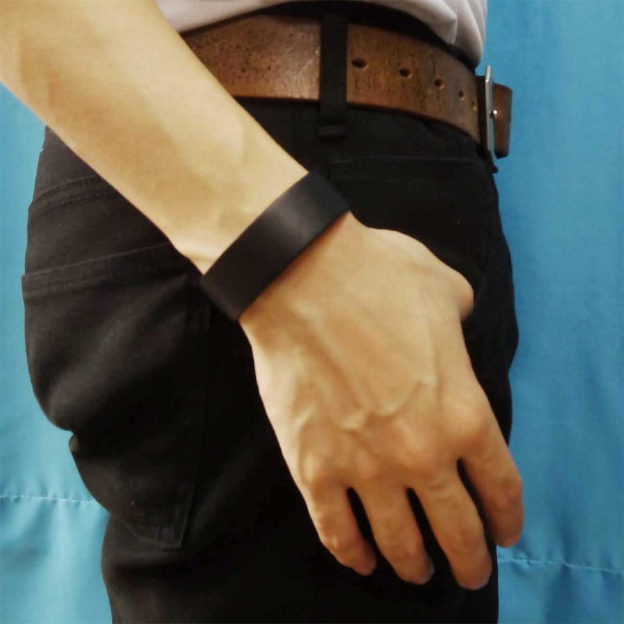 日本製 本革 リストバンド ブレスレット 20mm 穴無し 4202-00001