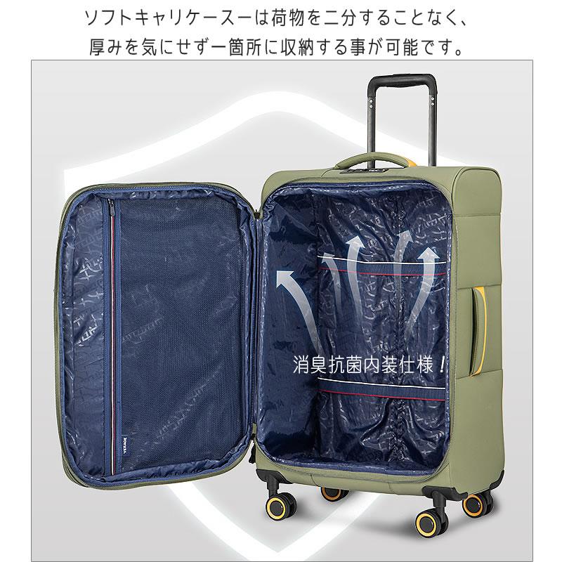 ソフト スーツケース Mサイズ 中型 キャリーケース キャリーバッグ